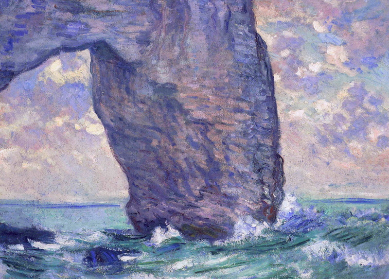 Manport. Bottom View, arch, sea, Claude Monet, rock, 1080P, picture