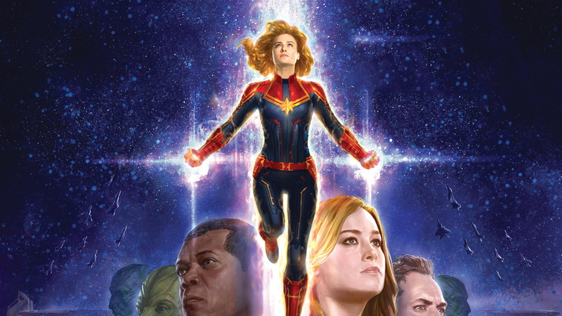 Brie Larson, Captain Marvel, Movie, 4K