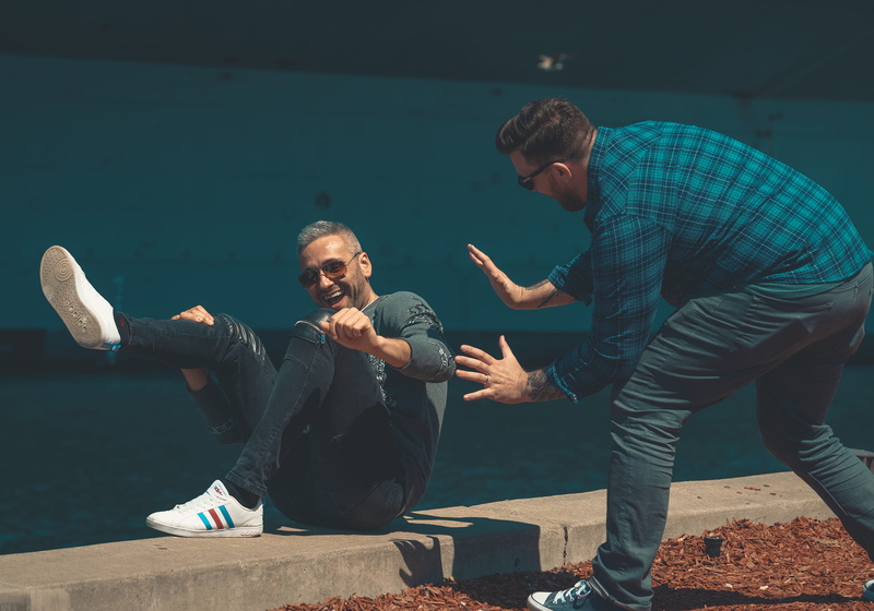 day, sunglasses, men, another, senior adult, two people, mature adult, concrete, males, people, friends, 5K, aggression, lying, mature men, communication