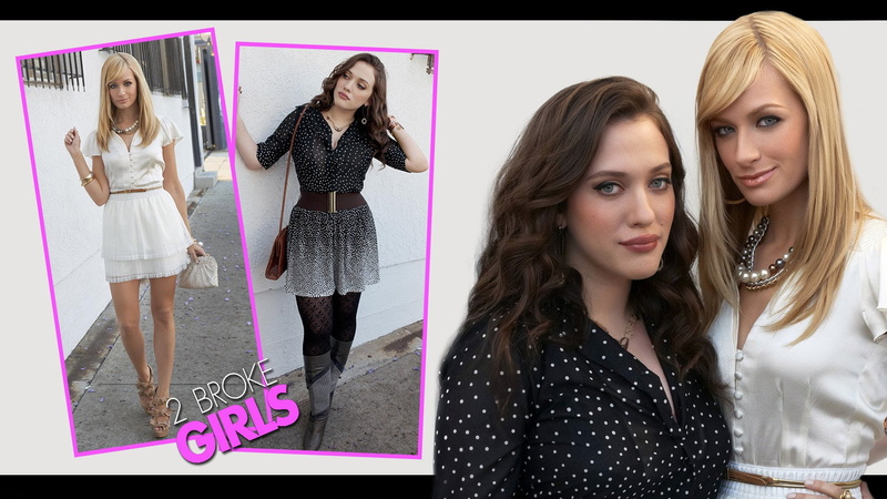 TV Show, 1080P, Kat Dennings, 2 Broke Girls, Beth Behrs