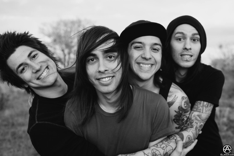 pierce the veil, bonding, group of people, togetherness, lifestyles, people, emotion, arm around, friendship, real people, happiness, young adult, looking at camera