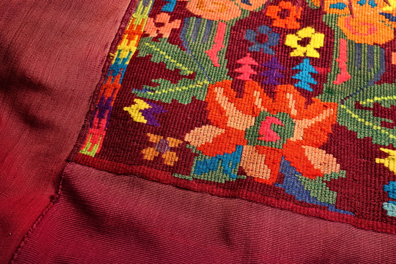 red, thread, fabric, stitch, woven, business finance and industry, material, design, beautiful, 4K, indoors, embroidery, flower, traditional, industry