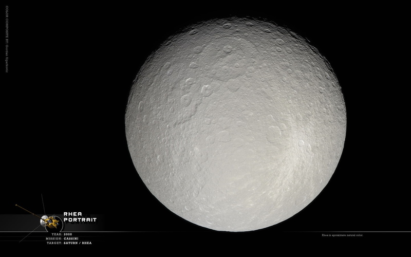 art, satellite, hd, Saturn, Space, moons, 720P, Moon, Rhea, s