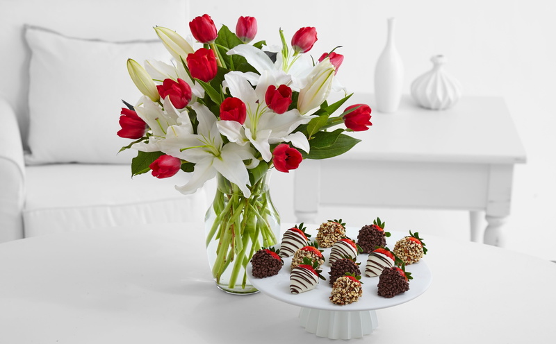 Berries, plant, growth, proflowers, Lilies, Present, bouquet, irresistible, redandwhite, ChoppedNuts, freshness, nature, someone, Aero, flower arrangement
