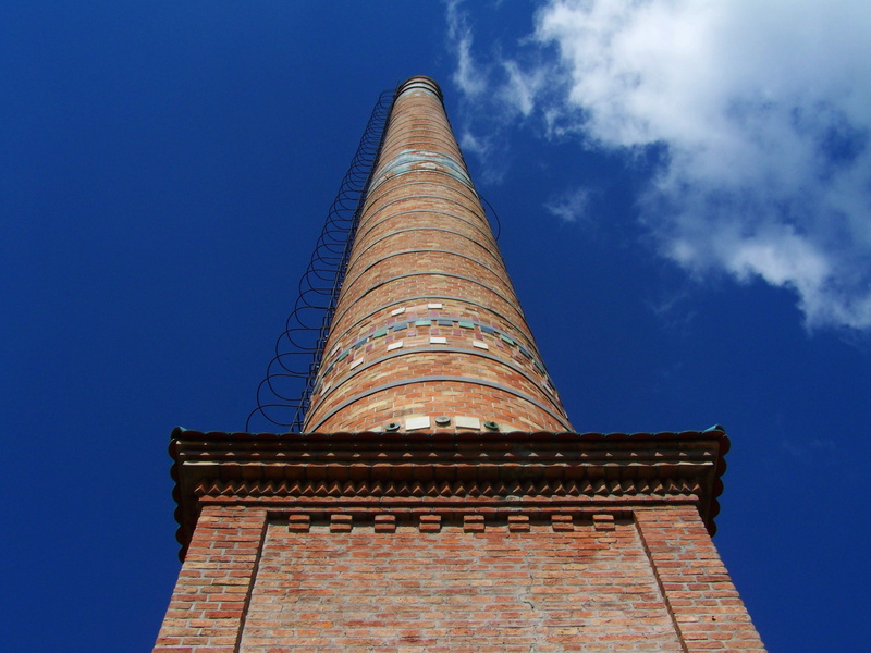 travel destinations, building, cloud - sky, tall - high, travel, no people, history, architecture, chimney, pollution, city, outdoors, zsolnay pecs, nature