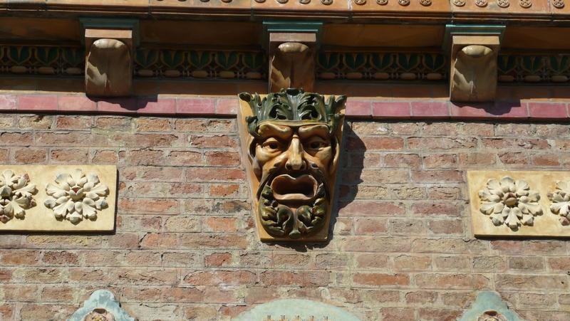 carving - craft product, zsolnay cultural quarter, close-up, building exterior, wall - building feature, no people, representation, craft, building, ornament