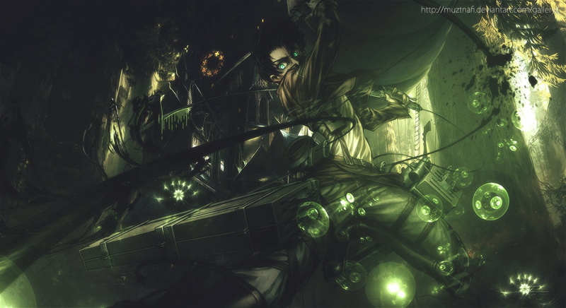 green color, branch, growth, Levi Ackerman, Anime, Attack On Titan, night, no people, glass - material, 1080P, decoration, low angle view, close-up, leaf