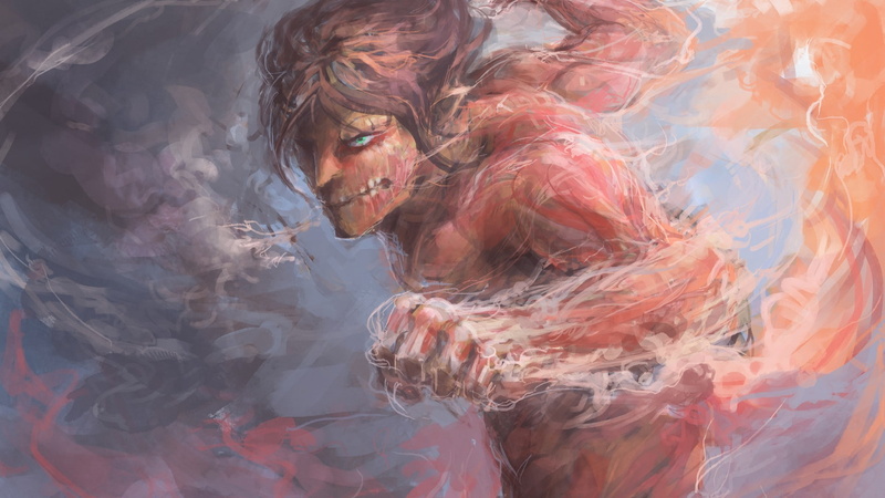 Eren Jeager, fantasy art, 1080P, anime, Shingeki no Kyojin