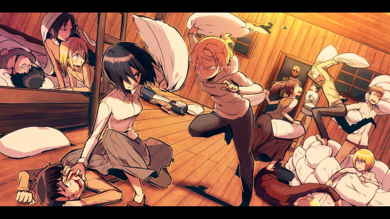 1080P, shingeki no kyojin anime mikasa ackerman eren jeager renz christa ymir blouse sasha leonheart annie armin arlert