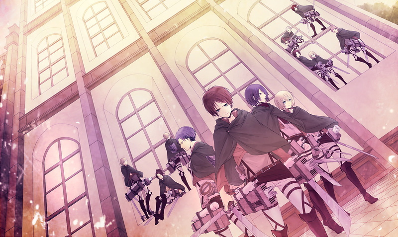 720P, Armin Arlert, Mikasa Ackerman, Eren Yeager, Levi Ackerman, Attack On Titan, Anime