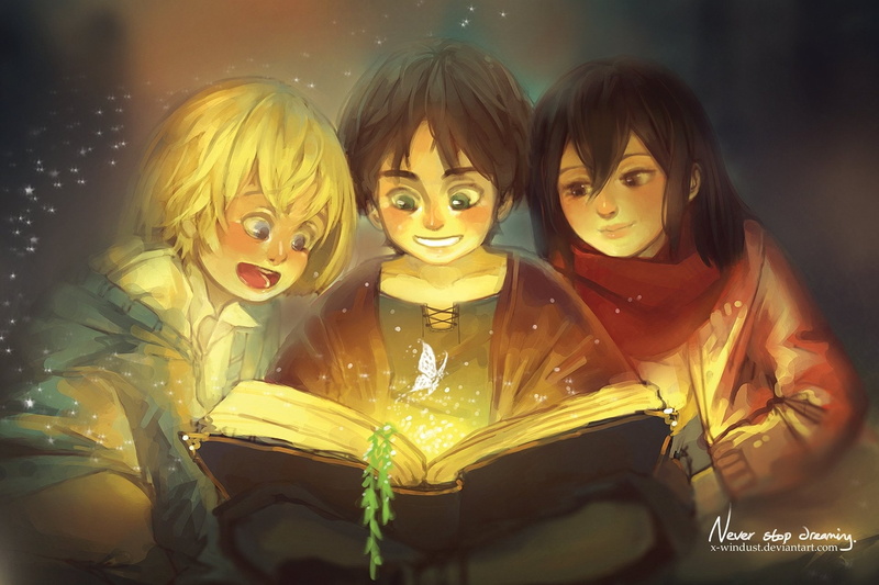 Anime, Armin Arlert, 1080P, Mikasa Ackerman, Attack On Titan, Eren Yeager, Shingeki No Kyojin
