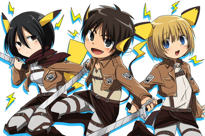 Armin Arlert, Eren Yeager, Mikasa Ackerman, Anime, 1080P, Attack On Titan