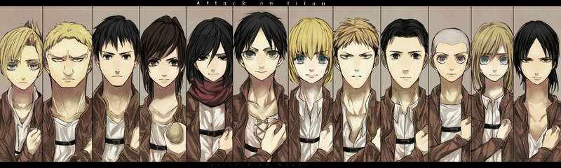 Reiner Braun, Historia Reiss, Mikasa Ackerman, Bertholdt Hoover, Annie Leonhart, 1080P, Jean Kirstein, Eren Yeager, Anime, Sasha Blouse, Marco Bott, Ymir (Attack on Titan)