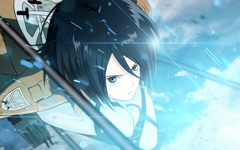 technology, attack, digital, portrait, lifestyles, acker, young women, female, indoors, females, mikasa, headshot, anime, real people, close-up