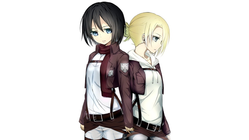 Mikasa Ackerman, 1080P, Annie Leonhart, Attack On Titan, Anime