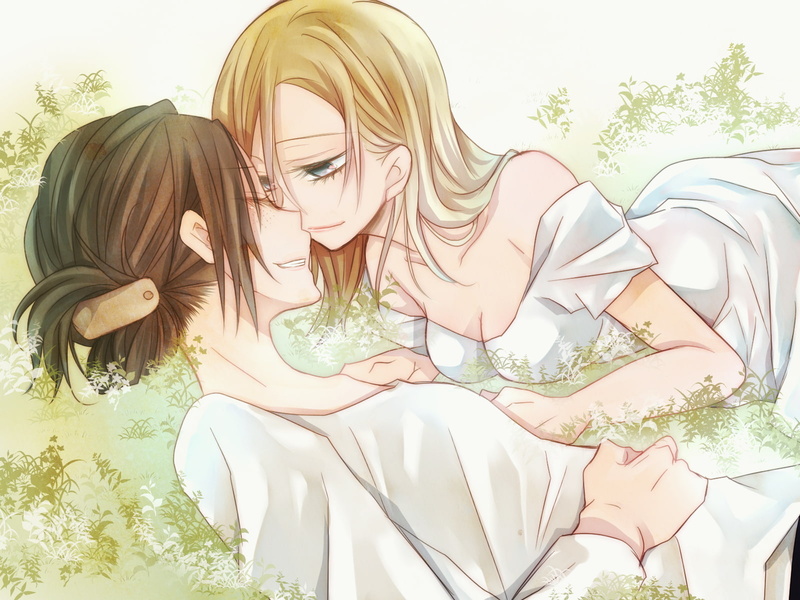 ymir, shingeki, mizuyu, renz, girls, kyojin, 720P, christa, yuri