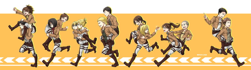 jaeger, springer, land, mono, rivaille, renz, zoe, conny, fubar, 2K, arlert, bodt, reiner, bertholt, eren, shingeki, marco, sasha, christa, leonhardt