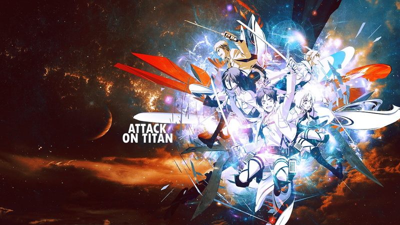 shingeki no kyojin eren jeager mikasa ackerman armin arlert jean kirsrein leonheart annie anime artwork, 720P