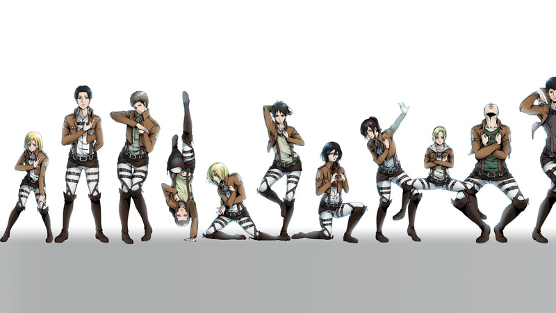 art and craft, still life, titans, 1080P, creativity, indoors, Anime, Jean Kirstein, cut out, copy space, Attack On Titan, attack, Armin Arlert, characters