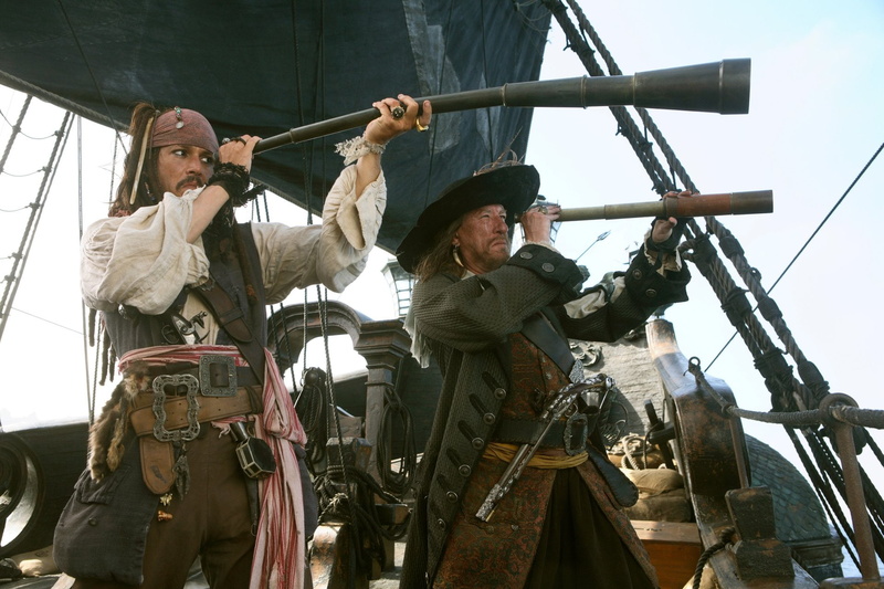 1080P, Johnny Depp, Jack Sparrow, Pirates Of The Caribbean: At Worlds End, Pirates Of The Caribbean, Hector Barbossa, Geoffrey Rush