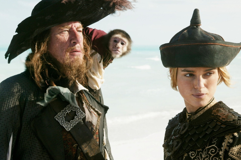 Pirates Of The Caribbean: At Worlds End, Elizabeth Swann, Hector Barbossa, Pirates Of The Caribbean, Geoffrey Rush, 1080P, Keira Knightley