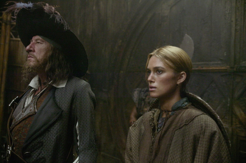 Elizabeth Swann, Hector Barbossa, 1080P, Pirates Of The Caribbean, Geoffrey Rush, Pirates Of The Caribbean: At Worlds End, Keira Knightley