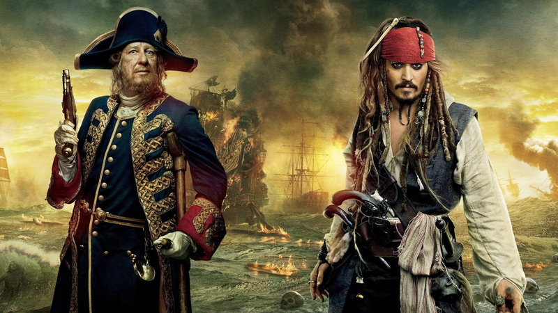 Johnny Depp, 1080P, Pirates Of The Caribbean, Geoffrey Rush, Hector Barbossa, Jack Sparrow, Pirates of the Caribbean: On Stranger Tides