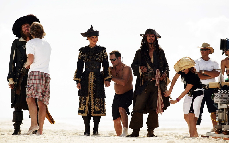 Johnny Depp, 1080P, Elizabeth Swann, Pirates Of The Caribbean, Hector Barbossa, Jack Sparrow, Geoffrey Rush, Keira Knightley, Pirates Of The Caribbean