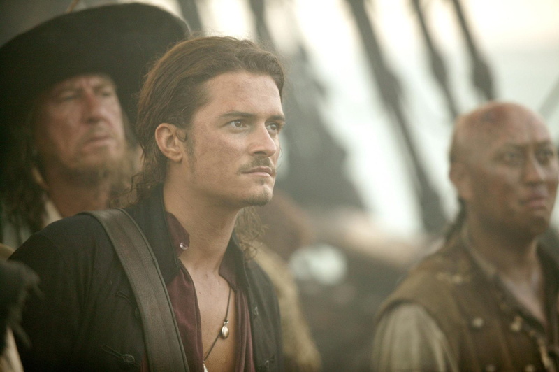 Orlando Bloom, Pirates Of The Caribbean, Geoffrey Rush, Hector Barbossa, Will Turner, 1080P, Pirates Of The Caribbean: At Worlds End