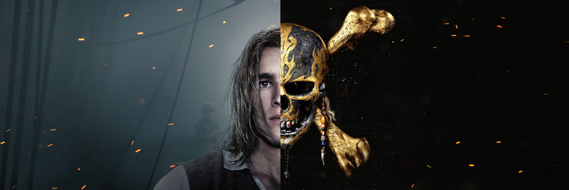 studio shot, long hair, human body part, digital composite, headshot, body part, Pirates of the Caribbean: Dead Men Tell No Tales, front view, hairstyle