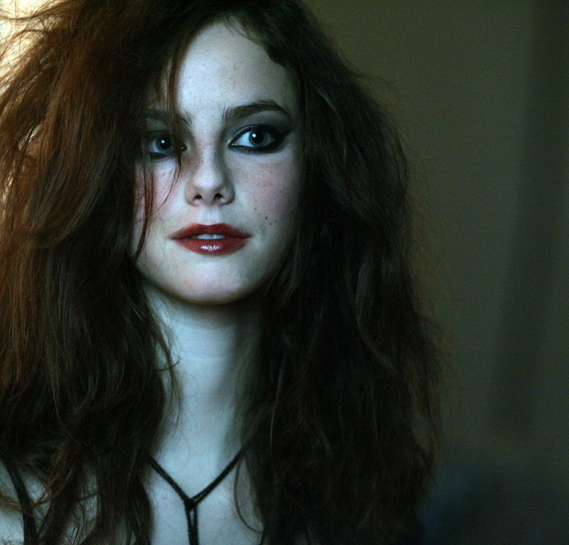 beautiful woman, beauty, front view, portrait, make-up, fear, lipstick, long hair, young women, hair, looking at camera, one person, 720P, makeup, Kaya Scodelario