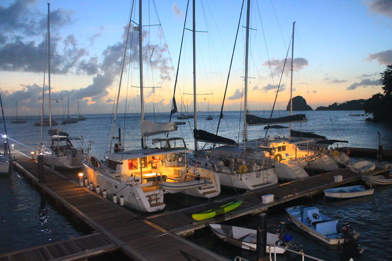 yacht, dock, water, outdoors, pole, nautical vessel, nature, mode of transportation, moored, tranquility, 2K, mast, sunset, sea, no people, carribean