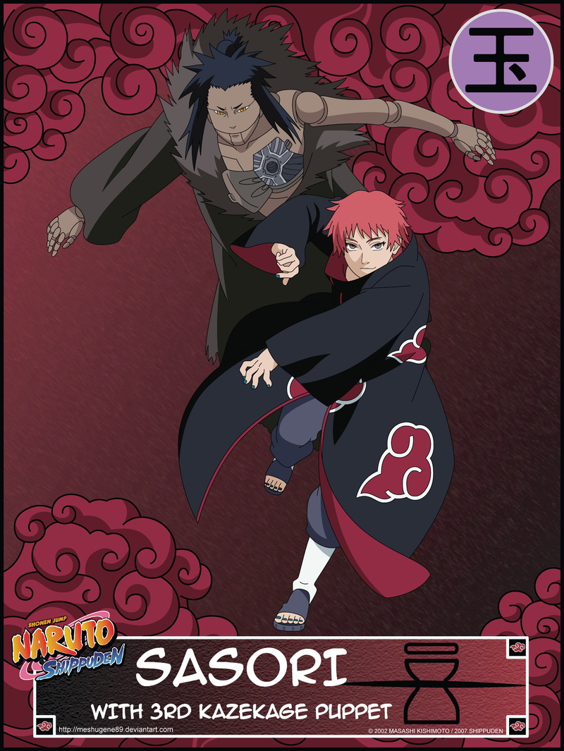 2K, naruto, puppets, kazekage, akatsuki, shippuden, sasori