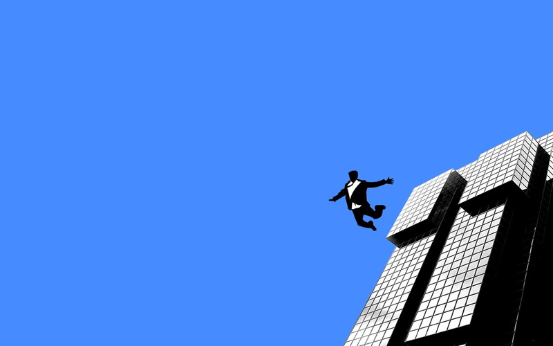 built structure, outdoors, s, falling, sunlight, 720P, blazer, men, warning sign, black, sky, full length, real people, low angle view, architecture, communication