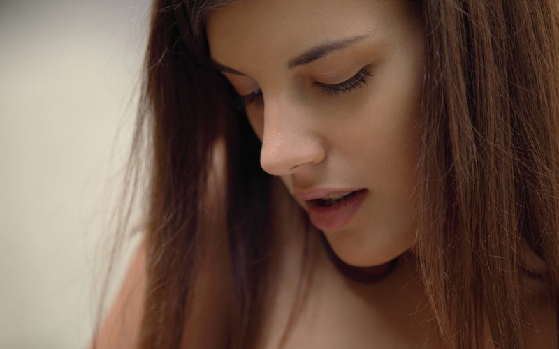 model, brunette, face, 2K, women, Candice Luca