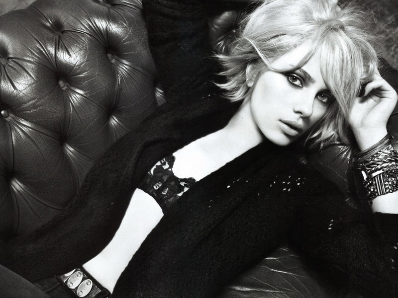 grayscale, Scarlett Johansson, 720P, woman, photography, Actresses