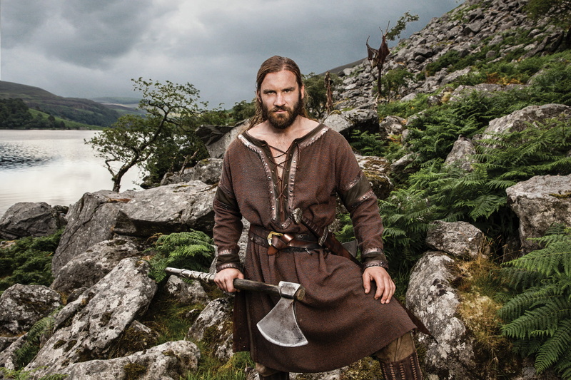 historical, rock, adult, 1080P, solid, scenics - nature, axe, men, one person, the series, Vikings, water, drama, nature, leisure activity, beard, day