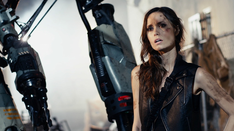 confidence, hairstyle, clothing, sleeveless, one person, beautiful woman, jacket, fashion, front view, mid adult, beauty, women, Summer Glau, indoors, brown hair