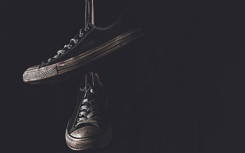 silver colored, leather, black, equipment, still life, chucks, man made, studio shot, indoors, man made object, Allstars, dark, music, no people, musical instrument