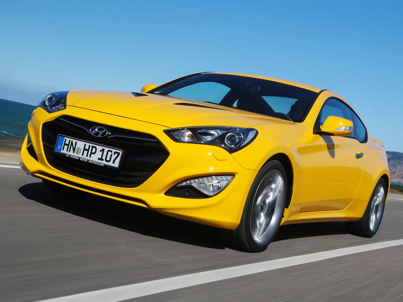 Genesis, yellow, chuck, Hyundai, Coupe, 1080P