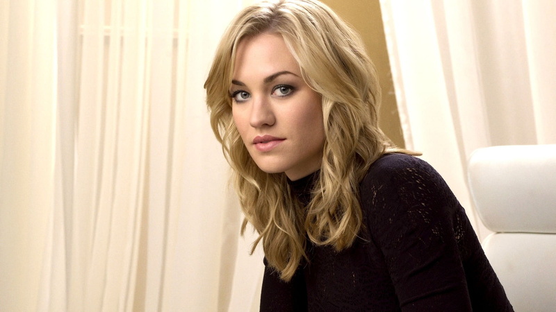 looking at viewer, portrait, blond hair, lifestyles, model, Yvonne Strahovski, long hair, women, hair, hairstyle, adult, curtain, headshot, blonde, curly hair