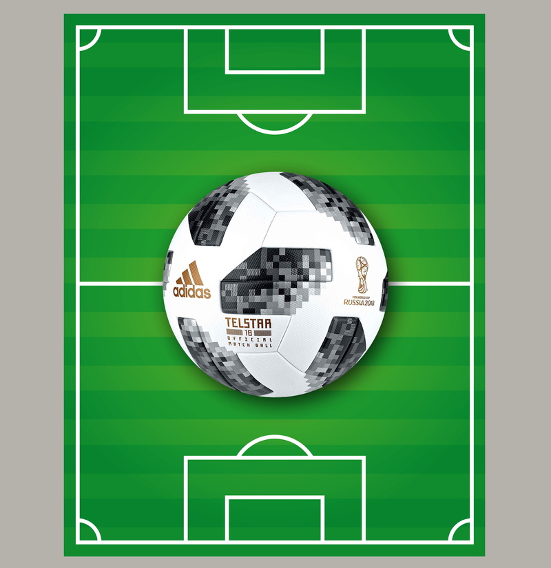 close-up, green color, world championship, world cup 2018, team sport, football world cup, shape, football, ball, text, number, 4K, leisure, single object