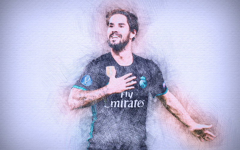 Spanish, Soccer, 4K, Real Madrid C.F., Isco
