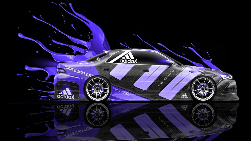 vehicle, 1080P, car, digital art, Adidas