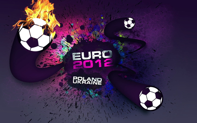 backgrounds, euro, soccer, computer Graphic, spray, symbol, event, football - Ball, still life, sport, purple, vector, poland, sports League, design, no people