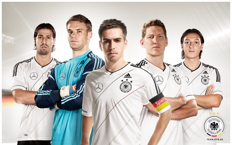 Bastian Schweinsteiger, Manuel Neuer, Sami Khedira, Germany national team, Mesut Özil, EURO 2012, 2K, Germany, Philipp Lahm, Football
