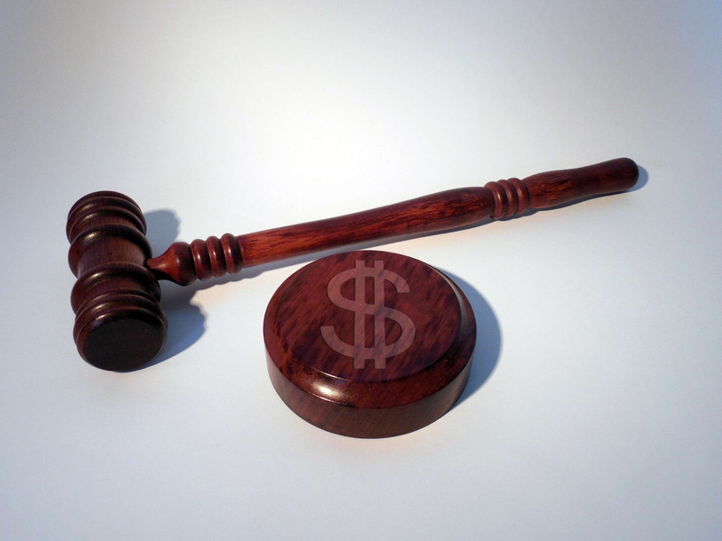 social issues, indoors, still life, table, money, legal trial, judge, gavel, single object, two objects, law, clause, court, high angle view, hammer, legal system