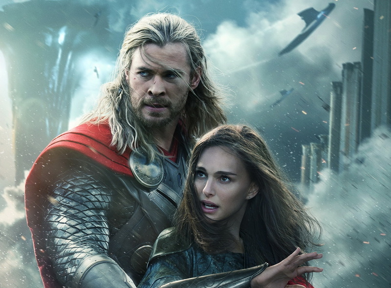 jane foster, portman, world, young women, real people, natalie, city, couple - relationship, hair, leisure activity, 1080P, Superhero, chris hemsworth