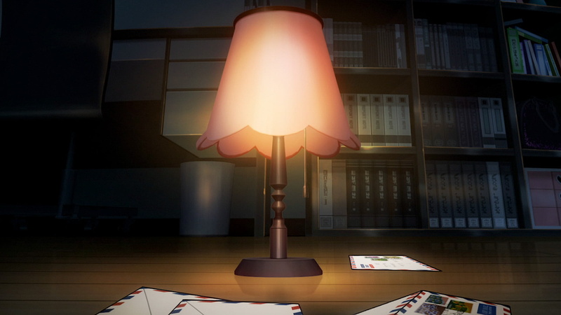 electricity, publication, glowing, light, furniture, indoors, Citrus (Anime), Lamp, 1080P, lamp shade, electric lamp, communication, Anime, seat, no people