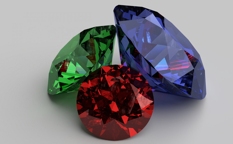 5K, diamond, Green, 3D, 3Dmodel, Blue, Precious, diamonds, Background, Macro, Artistic, Colorful